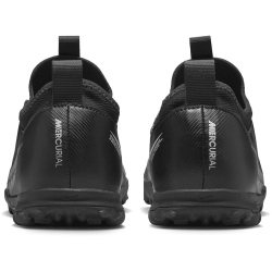 NIKE Jr. Air Zoom Mercurial Vapor 15 Academy TF Turf Multinocken-Fu&szlig;ballschuhe Kinder black/dk smoke grey-summit white-vo 38