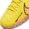 NIKE Air Zoom Mercurial Vapor 15 Academy TF Turf Multinocken-Fu&szlig;ballschuhe yellow strike/sunset glow-coconut m 45