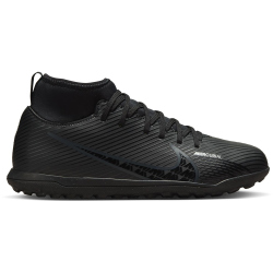 NIKE Jr. Mercurial Superfly 9 Club TF Turf Multinocken-Fu&szlig;ballschuhe Kinder black/dk smoke grey-summit white-vo 35