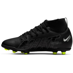 NIKE Jr. Mercurial Superfly 9 Club FG/MG Fu&szlig;ballschuhe Kinder black/dk smoke grey-summit white-vo 33