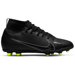 NIKE Jr. Mercurial Superfly 9 Club FG/MG Fu&szlig;ballschuhe Kinder black/dk smoke grey-summit white-vo 33