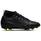 NIKE Jr. Mercurial Superfly 9 Club FG/MG Fu&szlig;ballschuhe Kinder black/dk smoke grey-summit white-vo 33