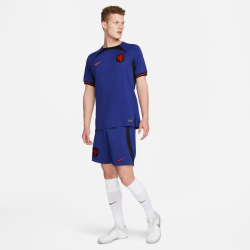 NIKE Niederlande 2022/23 Stadium Ausw&auml;rts Dri-FIT Fu&szlig;ballshorts Herren 455 - deep royal blue/black/habanero red S