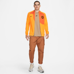 NIKE Niederlande Academy Pro Knit Fu&szlig;balljacke Herren orange peel/campfire orange/black S