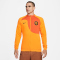NIKE Niederlande Academy Pro Knit Fu&szlig;balljacke Herren orange peel/campfire orange/black S