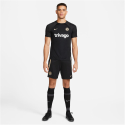 NIKE FC Chelsea London Strike Dri-FIT Knit Fu&szlig;ballshorts Herren 010 - black/sesame/sesame S