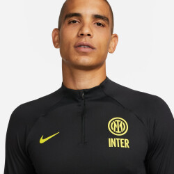 NIKE Inter Mailand Strike Dri-FIT langarm Trainingsshirt Herren black/vibrant yellow S