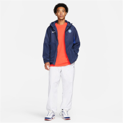 NIKE Paris Saint-Germain AWF Winterized Fleece-Jacke Herren midnight navy/old royal/white S