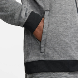 NIKE Dri-FIT Academy Fu&szlig;ball Sweatjacke Herren black/sunset glow M