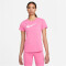 NIKE Dri-FIT kurzarm Trainingsshirt Damen 684 - pinksicle XL