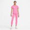NIKE Dri-FIT kurzarm Trainingsshirt Damen 684 - pinksicle XL