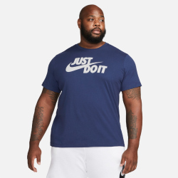 NIKE Sportswear JUST DO IT T-Shirt Herren 410 - midnight navy/white M