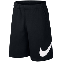 NIKE Sportswear Club Graphic Shorts Herren 010 - black/white/white S