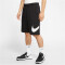 NIKE Sportswear Club Graphic Shorts Herren 010 - black/white/white XL