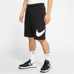 NIKE Sportswear Club Graphic Shorts Herren 010 - black/white/white XXL