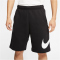 NIKE Sportswear Club Graphic Shorts Herren 010 - black/white/white XXL