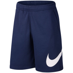NIKE Sportswear Club Graphic Shorts Herren 410 - midnight navy/white/white L