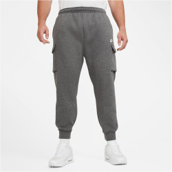 NIKE Sportswear Club Fleece Cargo Pants Herren 071 - charcoal heathr/anthracite/white L