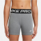 NIKE Pro Dri-FIT 3" Tights M&auml;dchen 091 - carbon heather/white XS (122-128 cm)