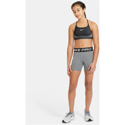 NIKE Pro Tights Mädchen 091 - carbon heather/white M (137-146 cm)