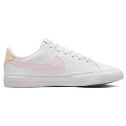 NIKE Court Legacy Sneaker Jungen 115 - white/pink foam -sesame-honeydew 35.5