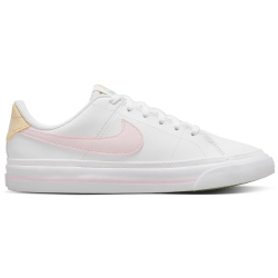 NIKE Court Legacy Sneaker Jungen 115 - white/pink foam -sesame-honeydew 36