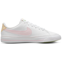 NIKE Court Legacy Sneaker Jungen 115 - white/pink foam -sesame-honeydew 36