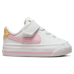 NIKE Court Legacy Baby-Sneaker 115 - white/pink foam -sesame-honeydew 21