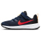 NIKE Revolution 6 Freizeitschuhe mit Klettverschlu&szlig; Kinder 412 - midnight navy/bright crimson-black 29.5