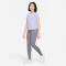 NIKE Dri-FIT One kurzarm Sportshirt Mädchen 569 - light thistle/lapis S (128-137 cm)