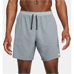 NIKE Dri-FIT Stride 7" 2in1 Laufshorts Herren 084 - smoke grey/dk smoke grey/reflective silv S