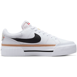 NIKE Court Legacy Lift Sneaker Damen 100 - white/black-hemp-team orange 36