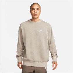 NIKE Club Fleece+ Crew Sweatshirt Herren 040 - olive grey...