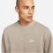 NIKE Club Fleece+ Crew Sweatshirt Herren 040 - olive grey 3XL