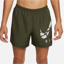 NIKE Dri-FIT Challenger Run Division 5" Brief-Lined Laufshorts Herren 325 - cargo khaki/reflective silv S