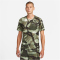 NIKE Dri-FIT Miler Camouflage kurzarm Laufshirt Herren 386 - oil green/reflective silv S
