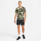 NIKE Dri-FIT Miler Camouflage kurzarm Laufshirt Herren 386 - oil green/reflective silv L