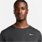 NIKE Dri-FIT Run Division kurzarm Laufshirt Herren 032 - black heather/reflective silv S