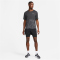 NIKE Dri-FIT Run Division kurzarm Laufshirt Herren 032 - black heather/reflective silv S
