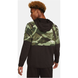 NIKE Dri-FIT Camouflage Fitness Fleece-Kapuzenjacke Herren 220 - velvet brown/black/coconut milk S