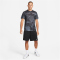 NIKE Dri-FIT Knit Camouflage Trainingsshorts Herren 010 - black/black/coconut milk S