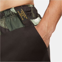 NIKE Dri-FIT Knit Camouflage Trainingsshorts Herren 220 - velvet brown/oil green/coconut milk S