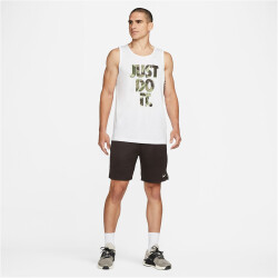 NIKE Dri-FIT Knit Camouflage Trainingsshorts Herren 220 - velvet brown/oil green/coconut milk S