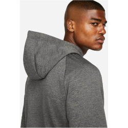 NIKE Therma-FIT Fitness Hoodie Herren 071 - charcoal heathr/dk smoke grey/black L