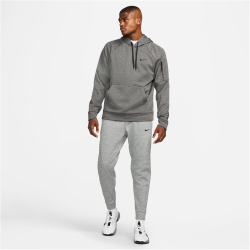 NIKE Therma-FIT Fitness Hoodie Herren 071 - charcoal heathr/dk smoke grey/black L
