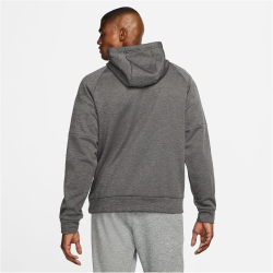 NIKE Therma-FIT Fitness Hoodie Herren 071 - charcoal heathr/dk smoke grey/black L