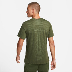 NIKE Pro Dri-FIT T-Shirt Herren 326 - rough green/black S