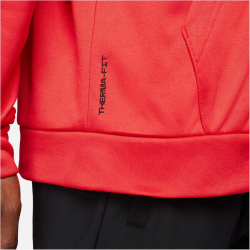 NIKE Therma-FIT Fitness Hoodie Herren 010 - black/black/charcoal heathr/white S