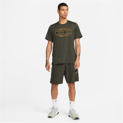 NIKE Pro Dri-FIT Graphic T-Shirt Herren 355 - sequoia/black S