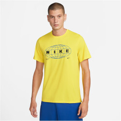 NIKE Pro Dri-FIT Graphic T-Shirt Herren 765 - yellow...